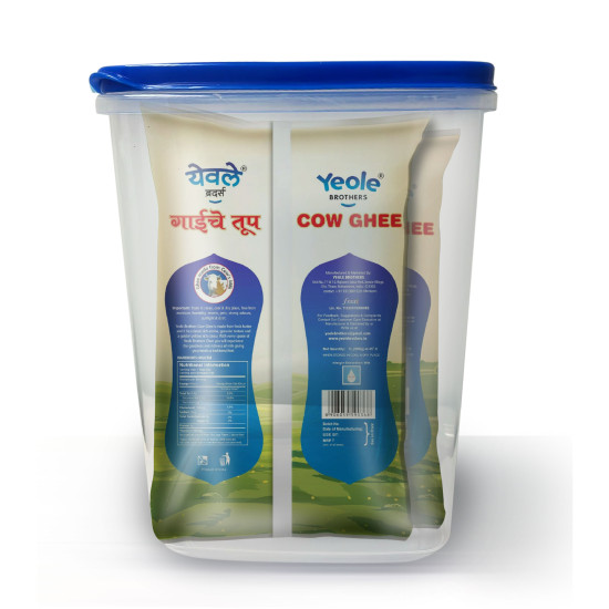 2 Lit Cow Ghee Combi Pack (With Container With Spoon)